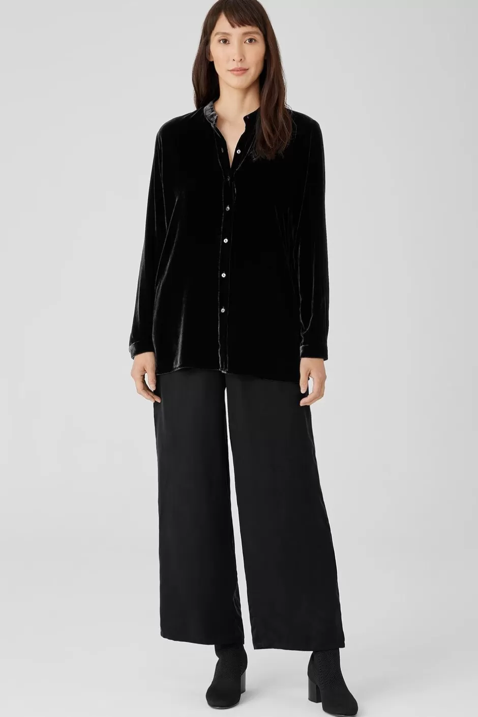 Sandwashed Cupro Wide-Leg Pant-EILEEN FISHER Flash Sale