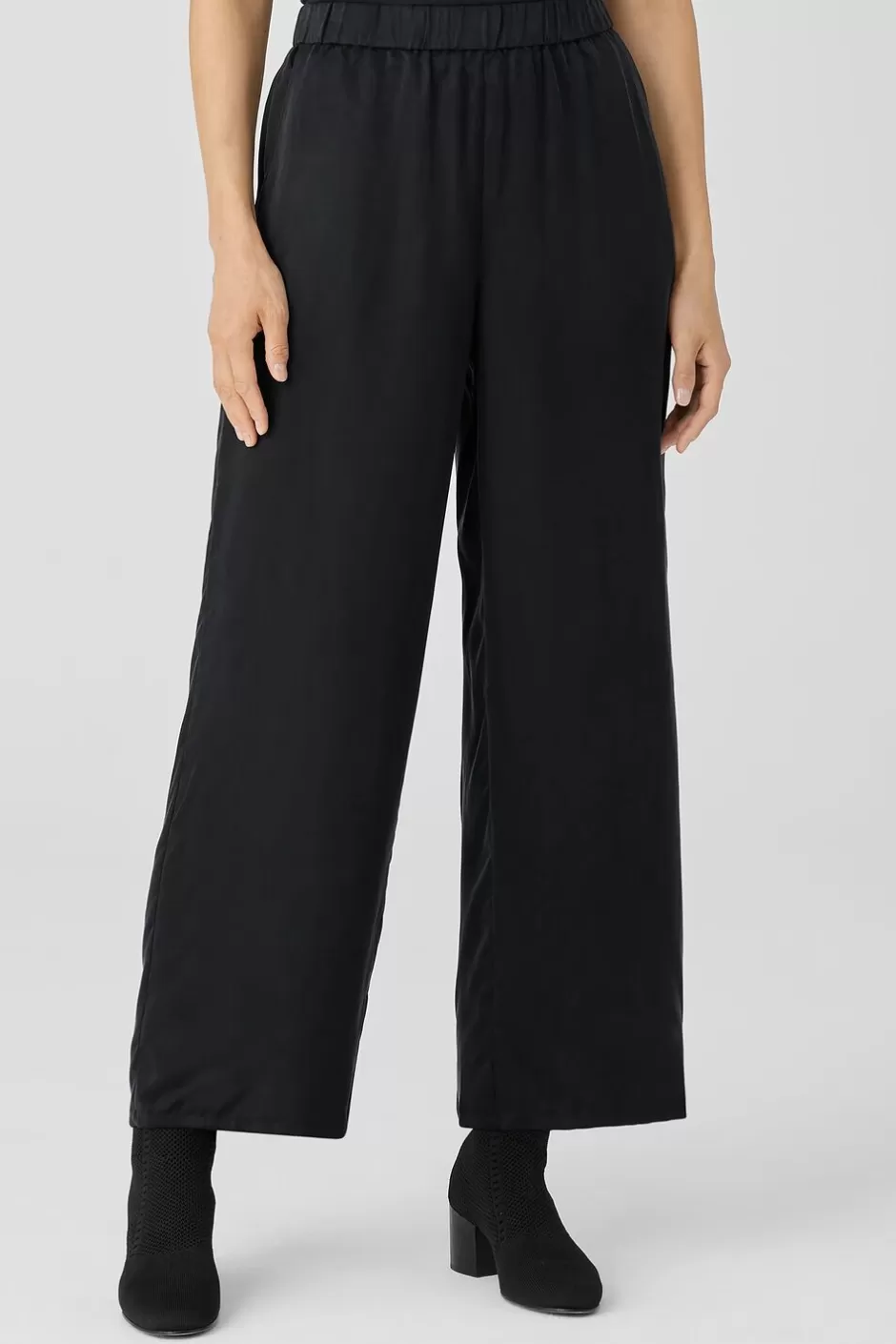 Sandwashed Cupro Wide-Leg Pant-EILEEN FISHER Flash Sale