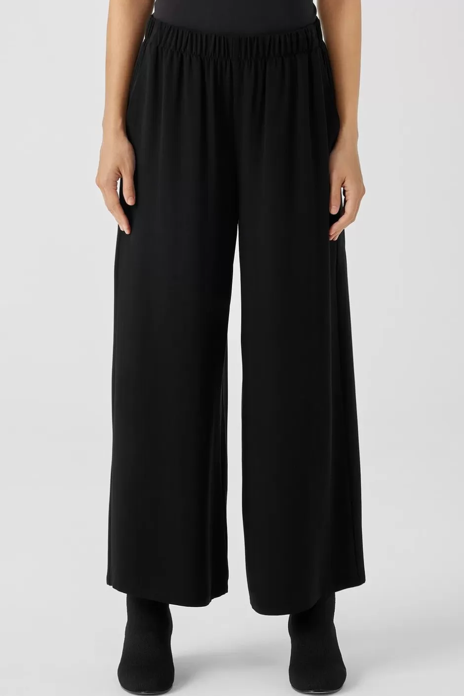 Silk Georgette Crepe Wide-Leg Pant-EILEEN FISHER Online