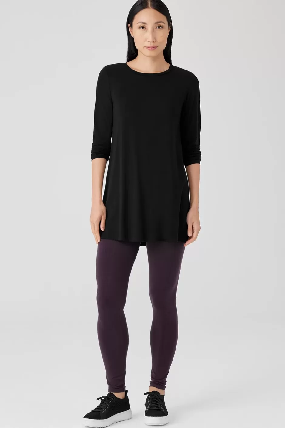 Stretch Jersey Knit Leggings-EILEEN FISHER Hot