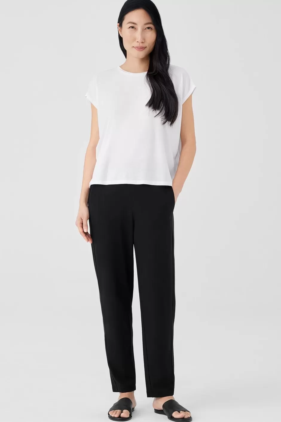 Stretch Jersey Knit Slouchy Pant-EILEEN FISHER Store