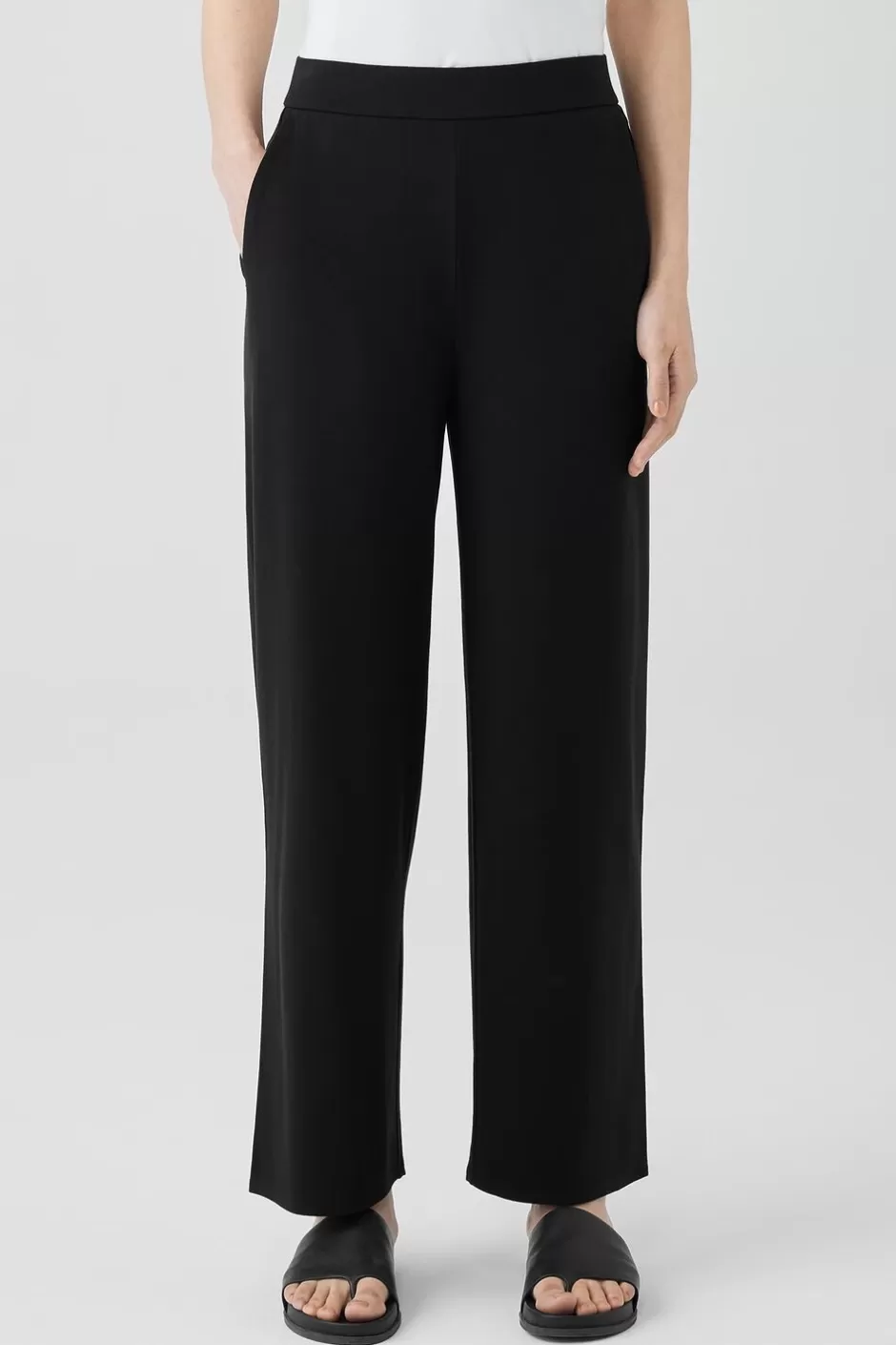 Stretch Jersey Knit Straight Pant-EILEEN FISHER Cheap