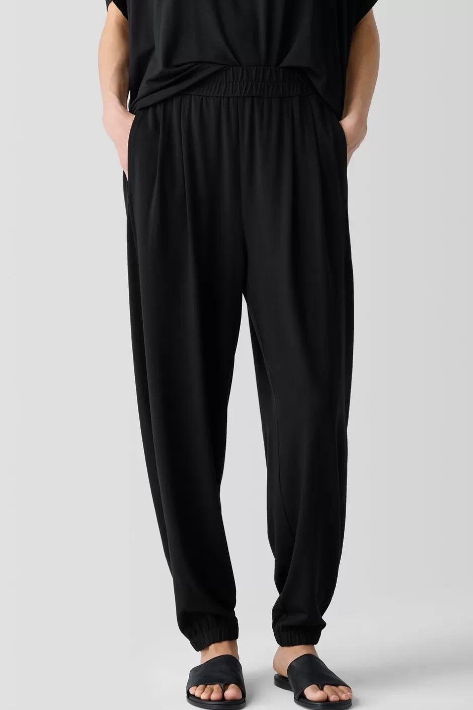 Stretch Jersey KnitLantern JoggerPant-EILEEN FISHER Best