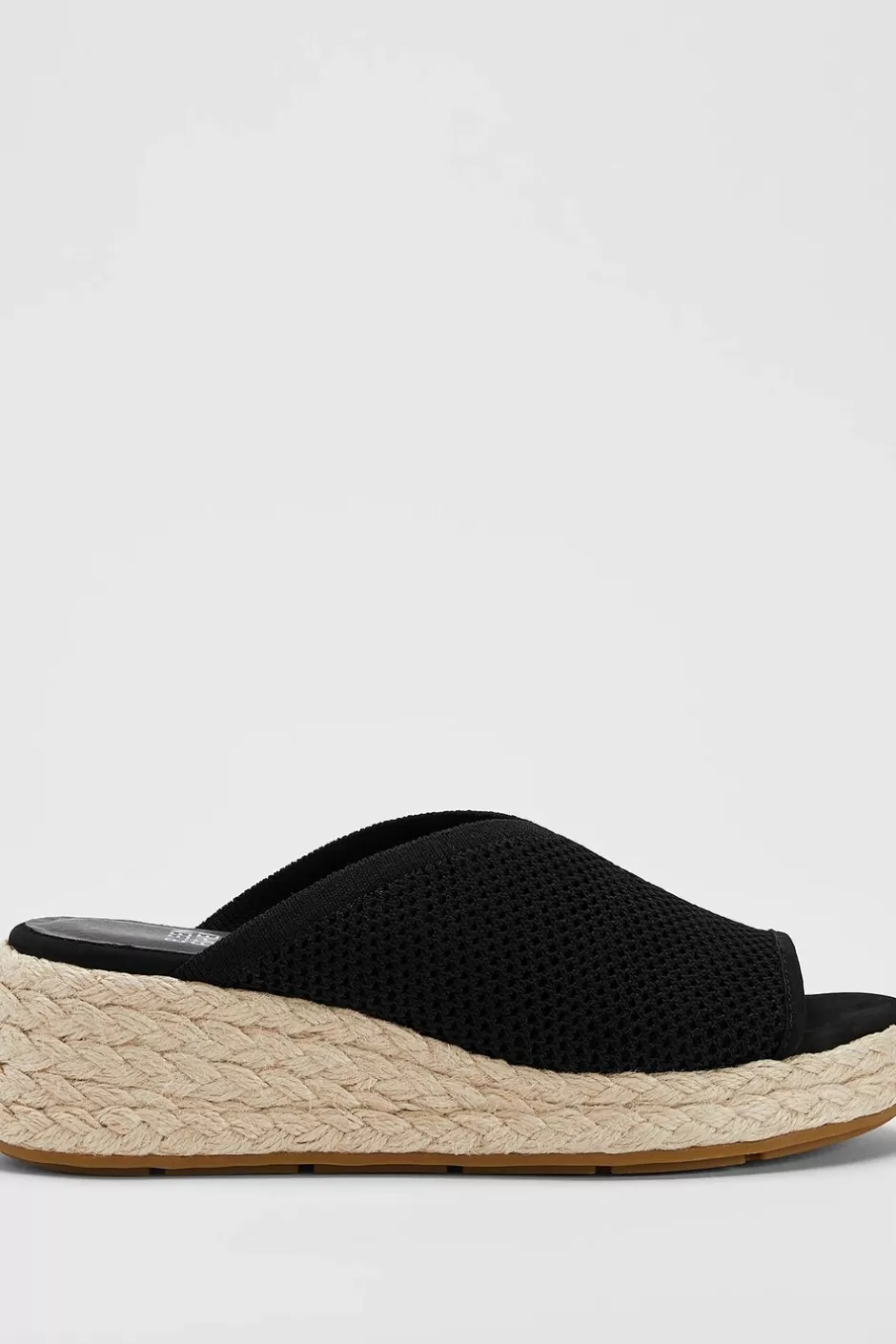 Tali Recycled Stretch Knit Espadrille Wedge Sandal-EILEEN FISHER Cheap