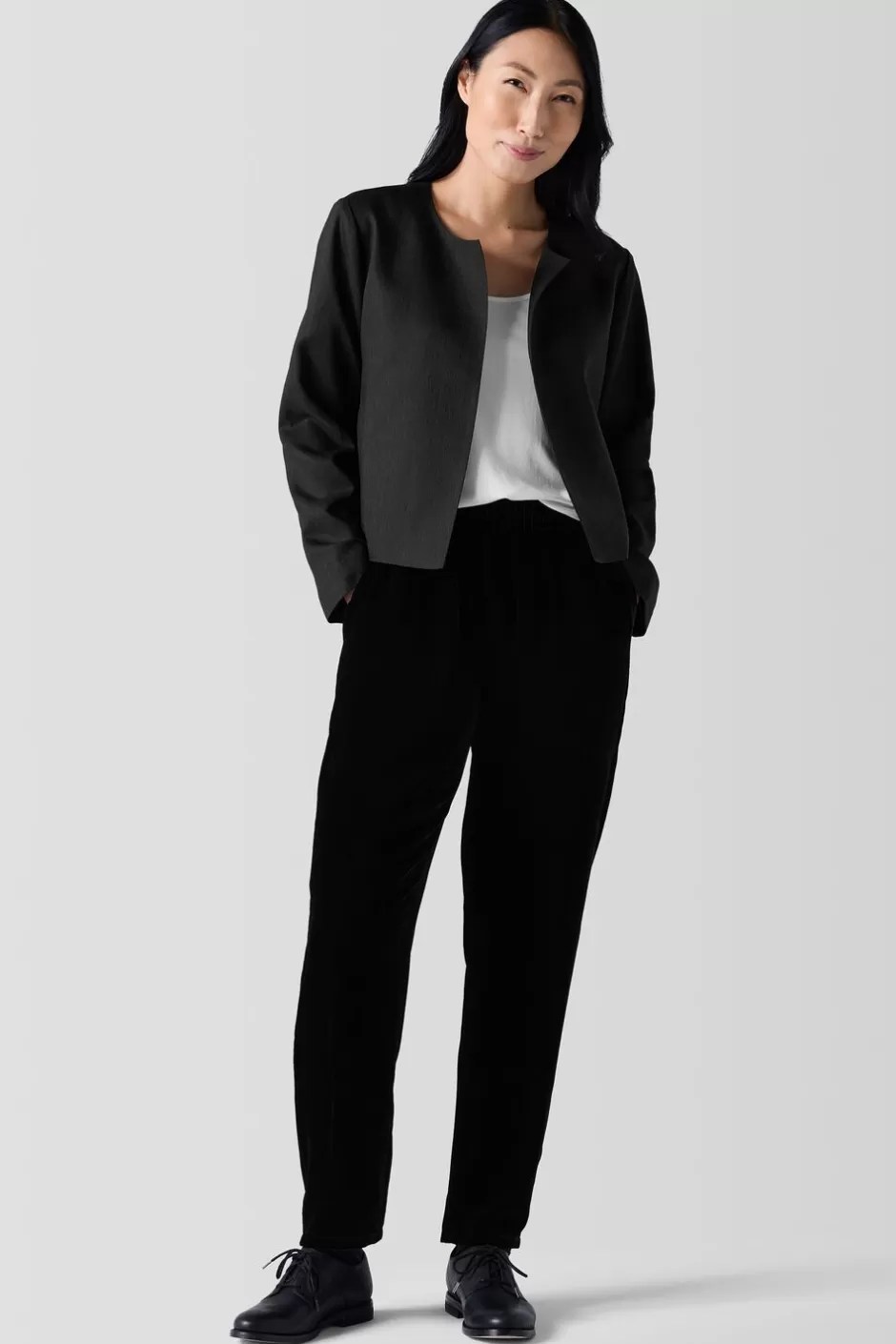 Textured Silk Weave Jacket-EILEEN FISHER Fashion