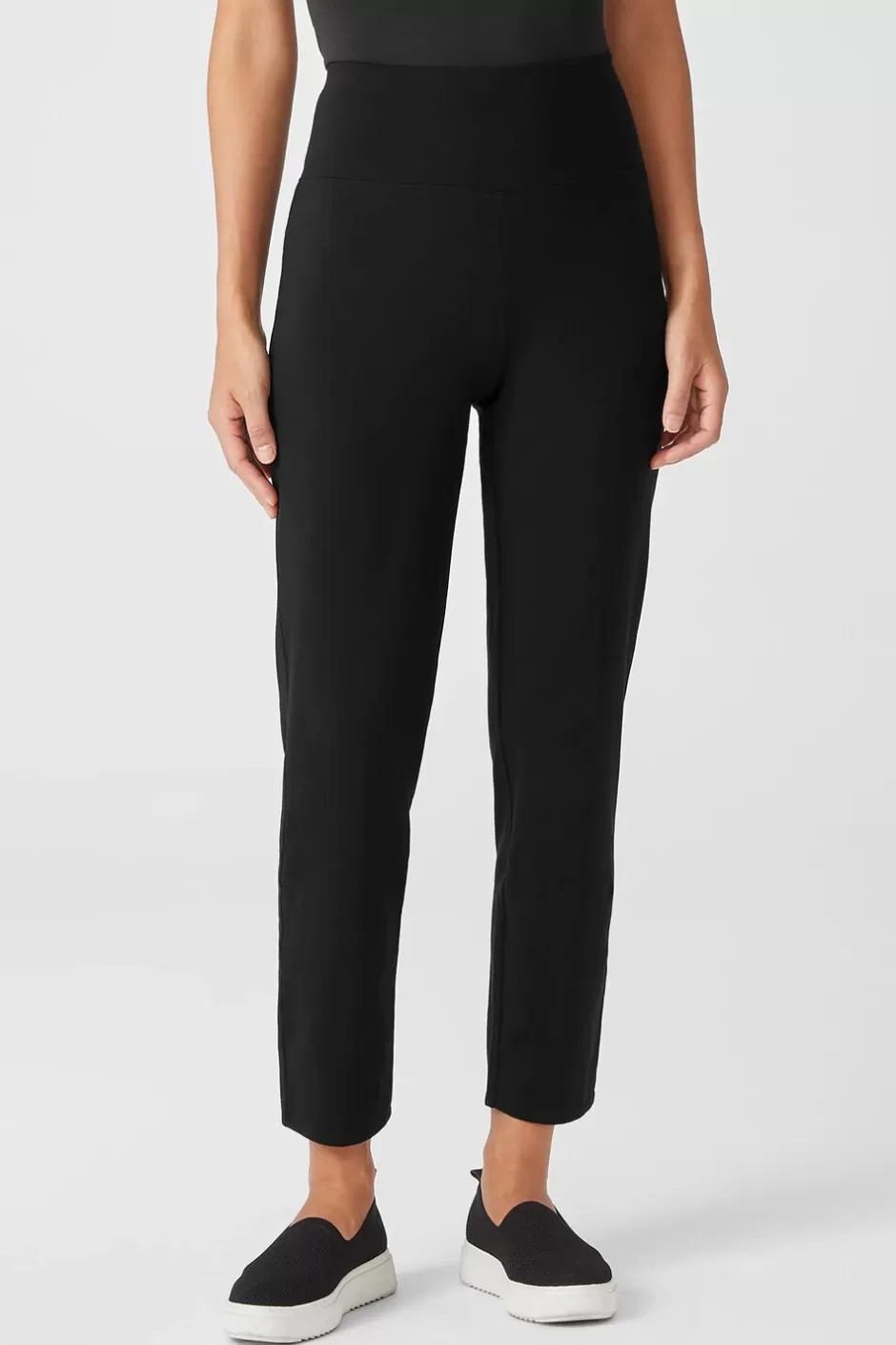 Traceable Cotton Jersey High-Waisted Pant-EILEEN FISHER Shop