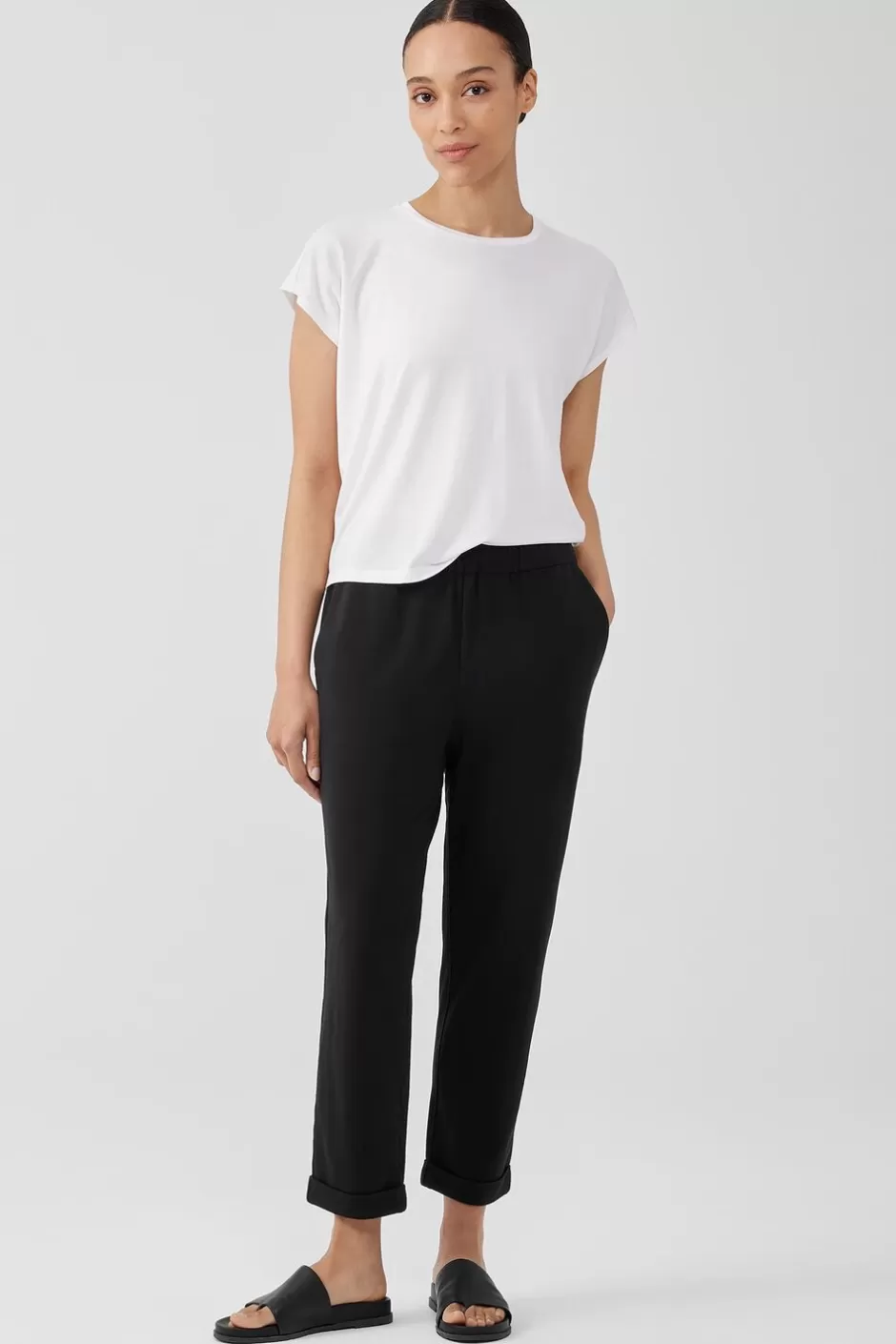 Traceable Cotton Jersey Pant-EILEEN FISHER Sale