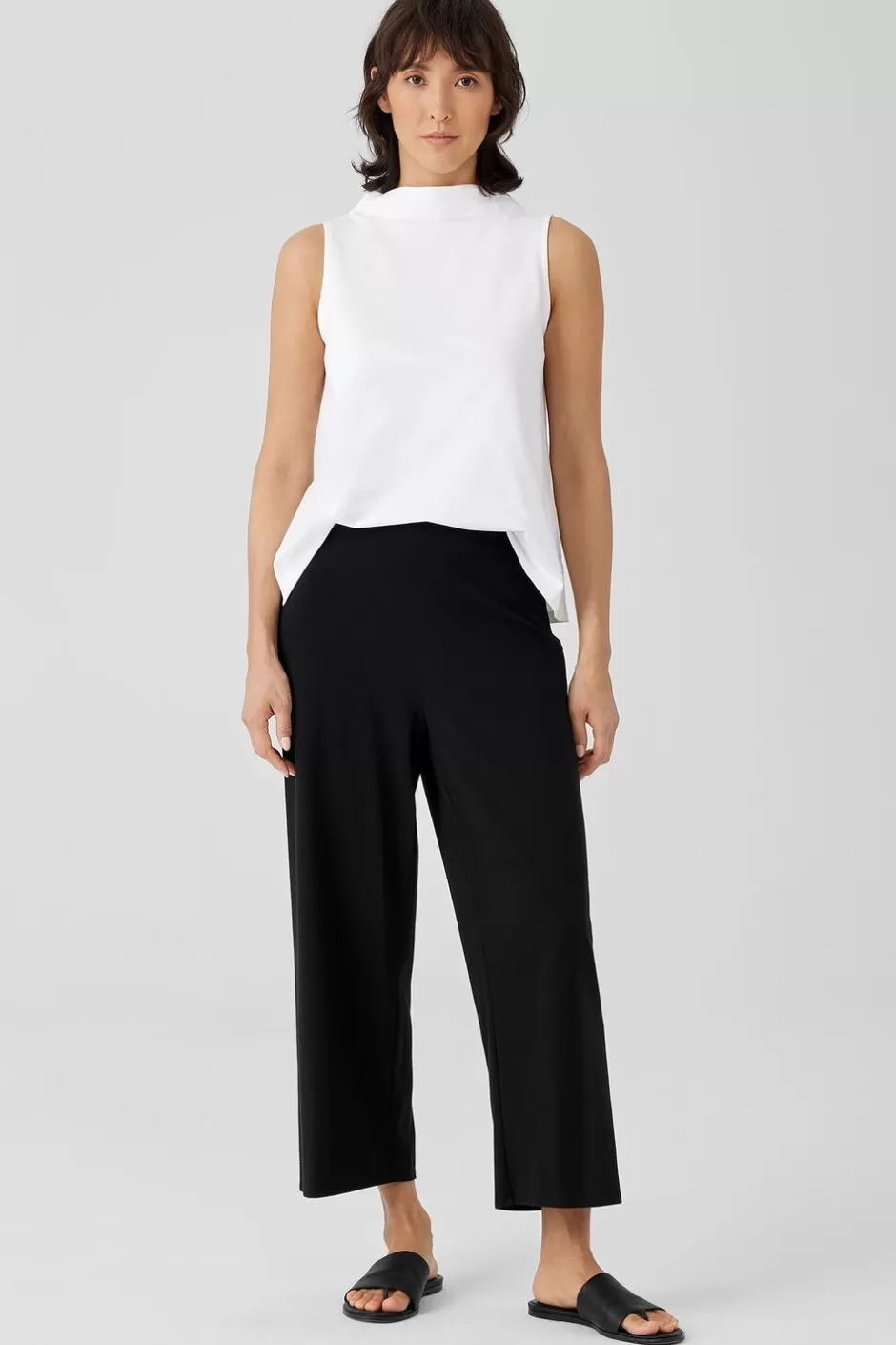 Traceable Cotton Jersey Straight Pant-EILEEN FISHER Clearance