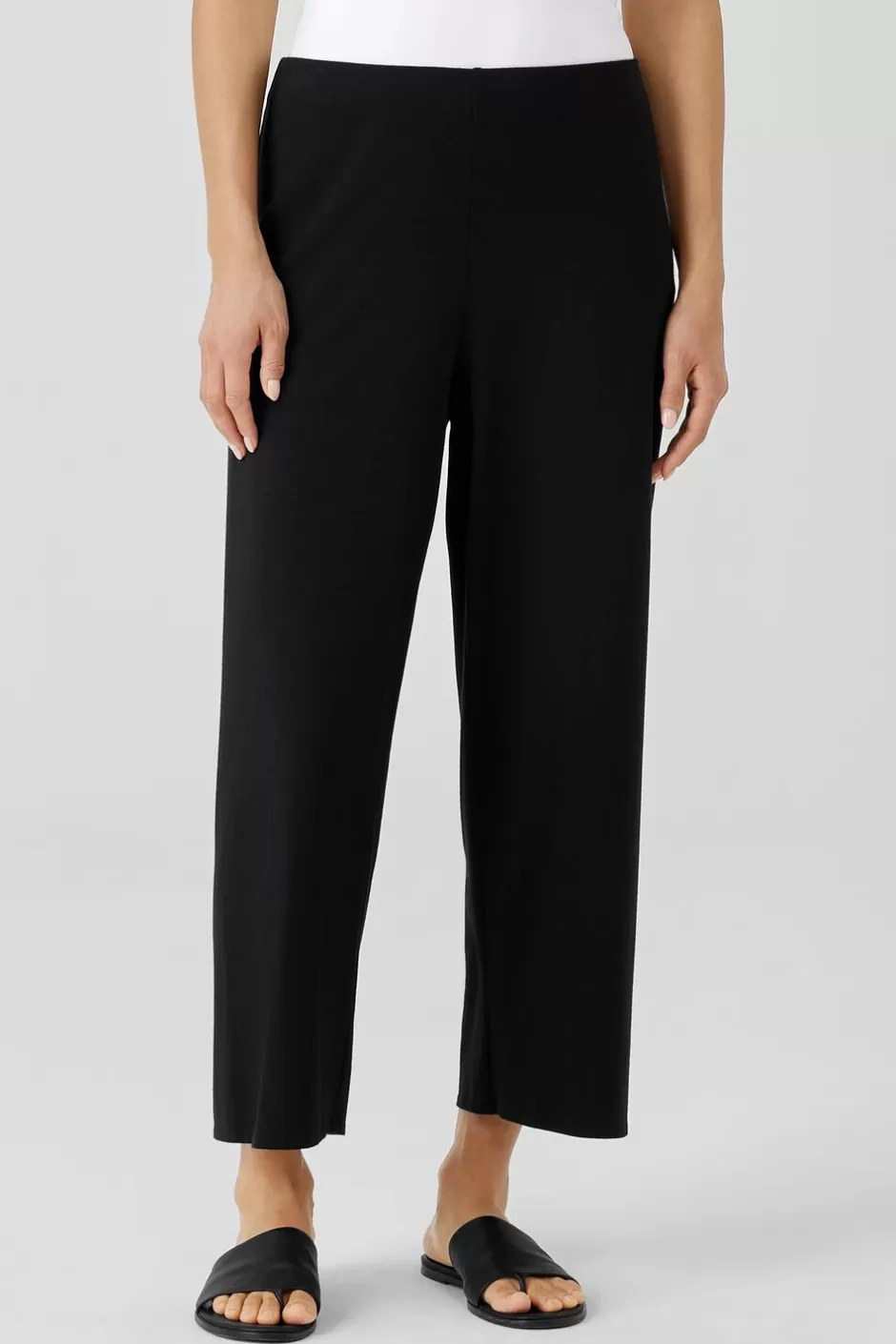 Traceable Cotton Jersey Straight Pant-EILEEN FISHER Clearance