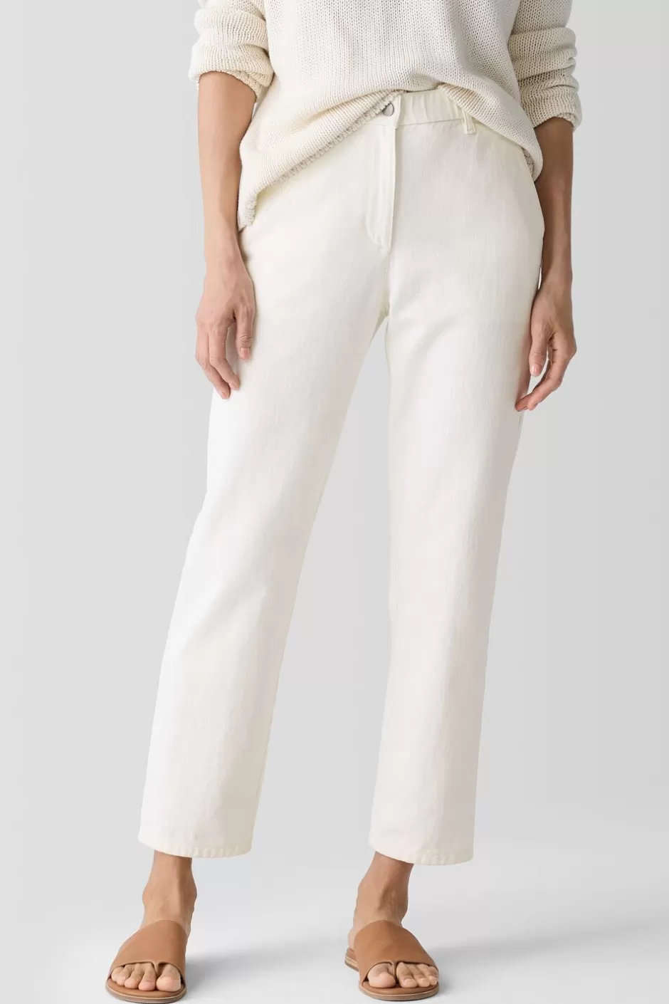 Undyed Utility Organic Cotton Tapered Pant-EILEEN FISHER Best