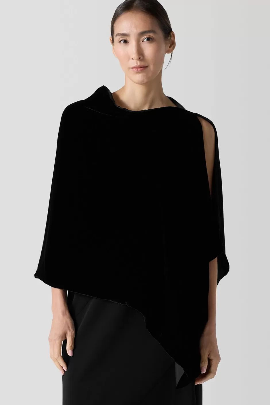 Velvet Poncho-EILEEN FISHER Cheap