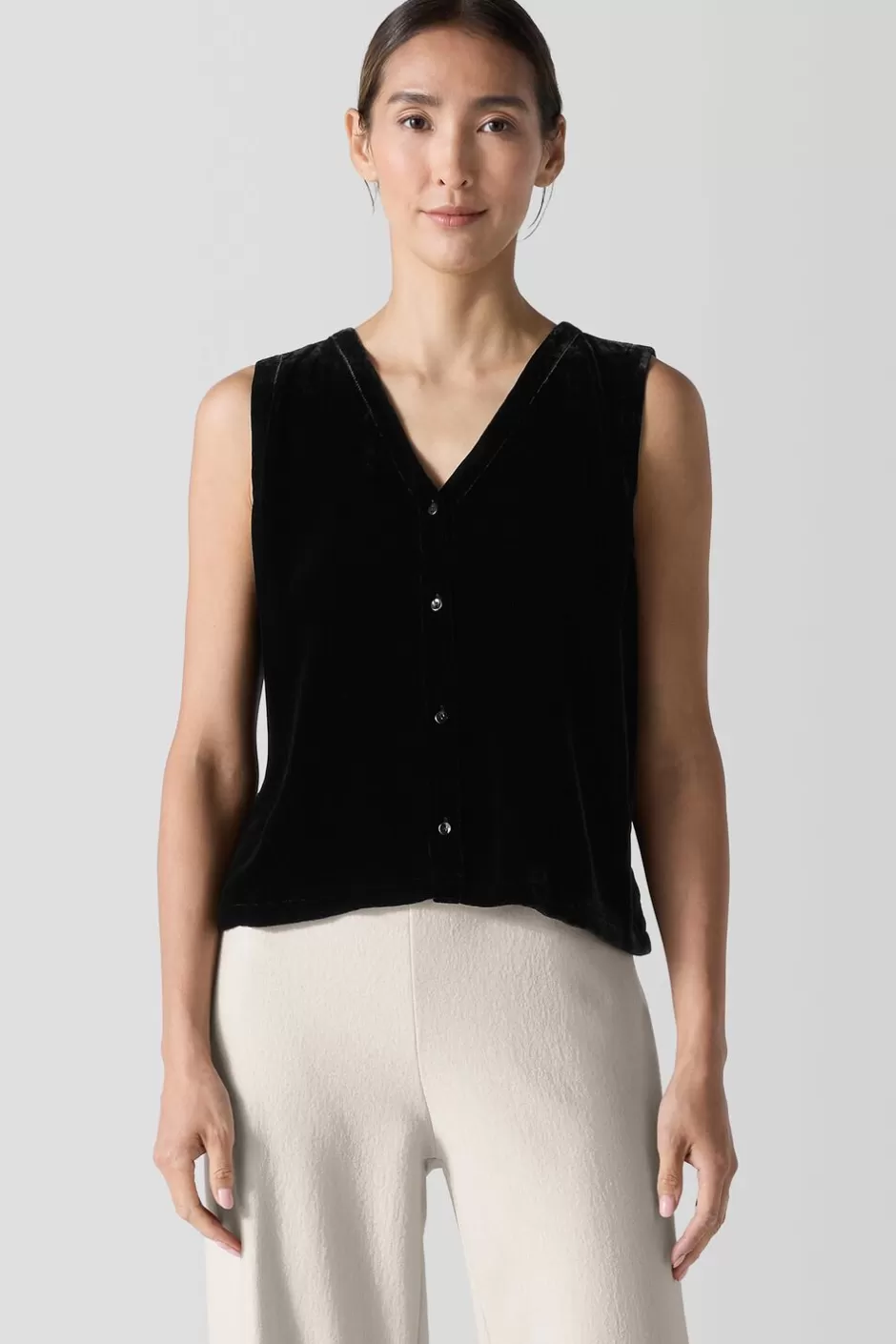 Velvet Vest-EILEEN FISHER Shop