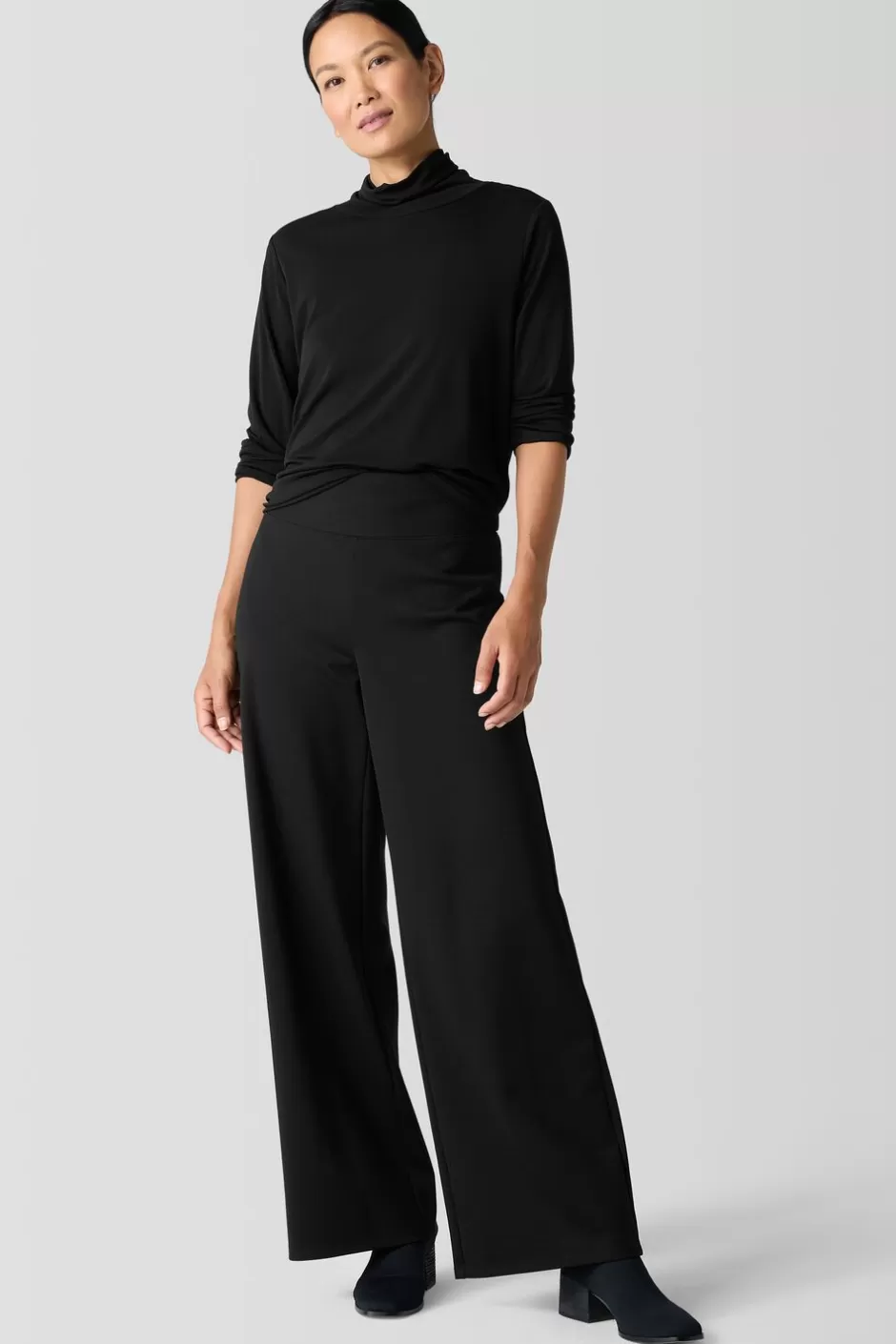 Washable Flex Ponte High-Waisted Pant-EILEEN FISHER Outlet