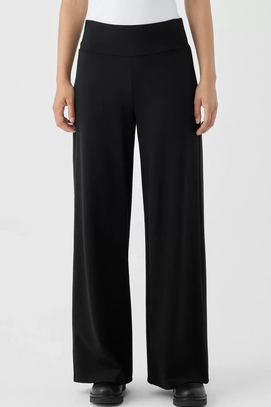 Washable Flex Ponte High-Waisted Pant-EILEEN FISHER New