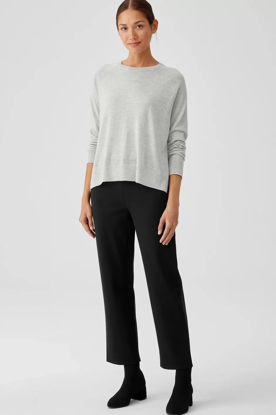 Washable Flex Ponte Straight Pant-EILEEN FISHER New