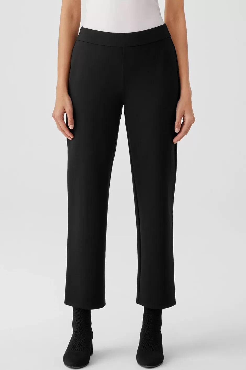 Washable Flex Ponte Straight Pant-EILEEN FISHER New