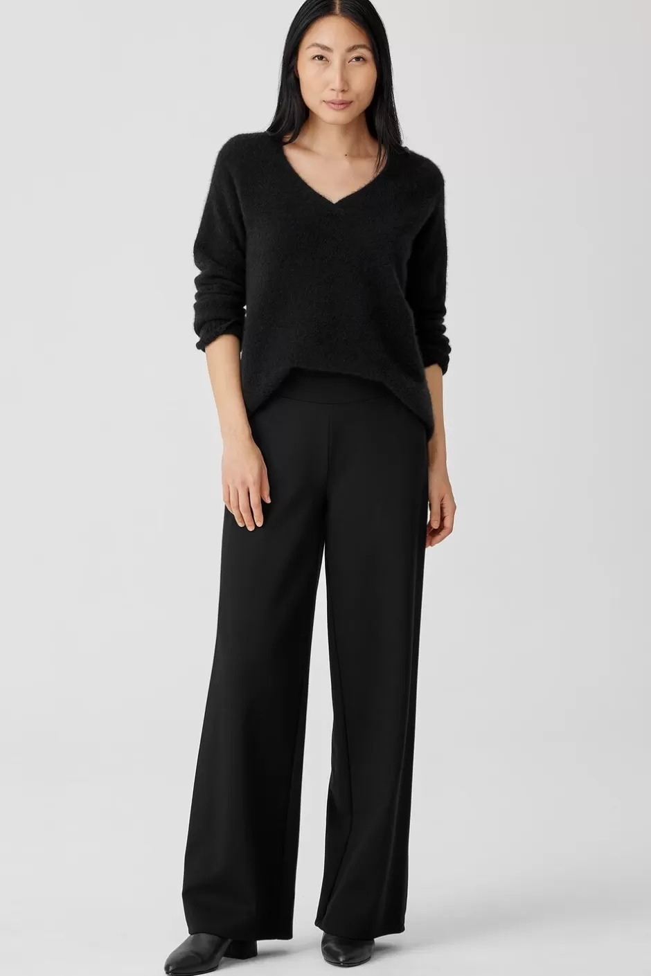 Washable Flex Ponte Wide-Leg Pant-EILEEN FISHER Hot