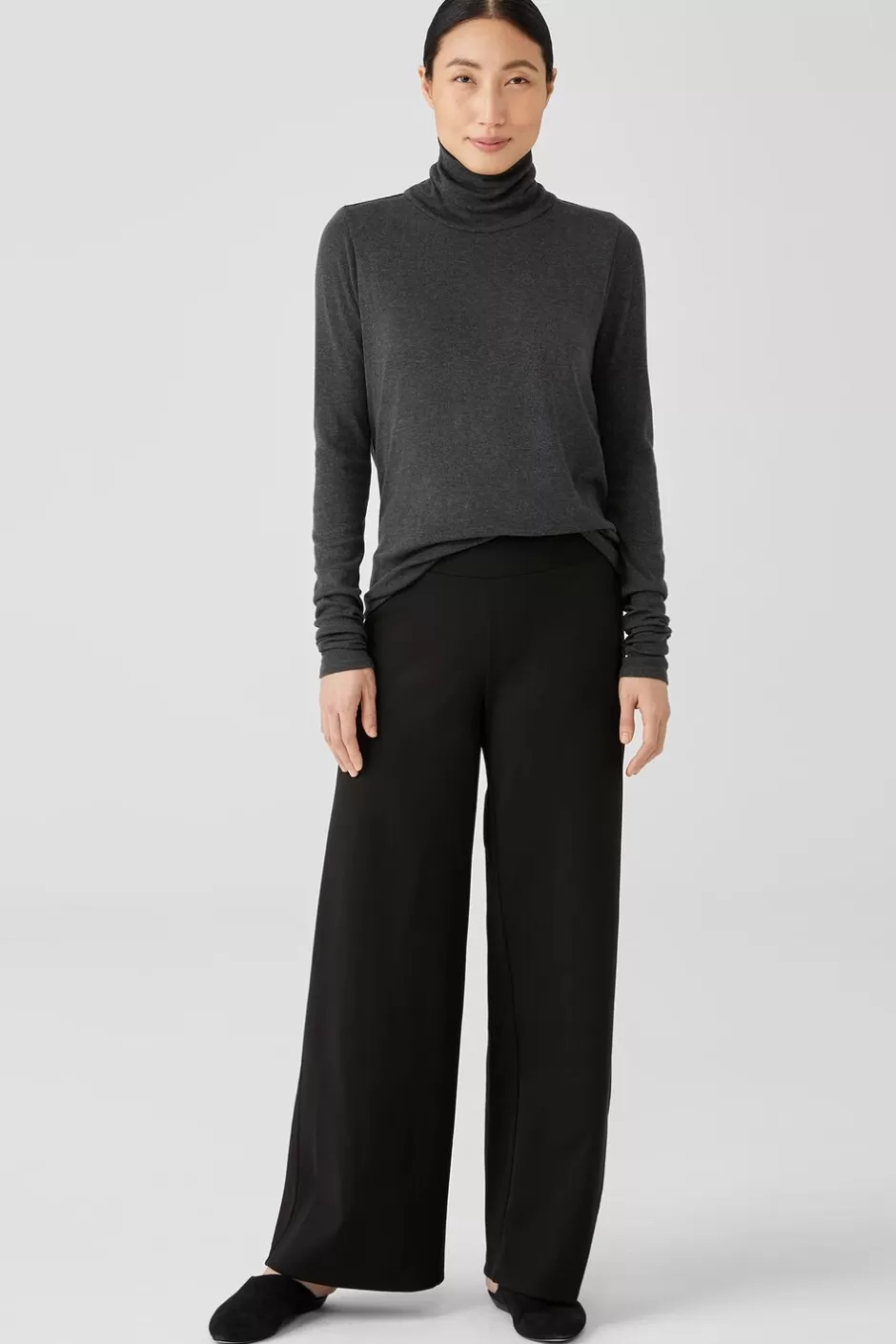 Washable Flex Ponte Wide-Leg Pant-EILEEN FISHER Best Sale