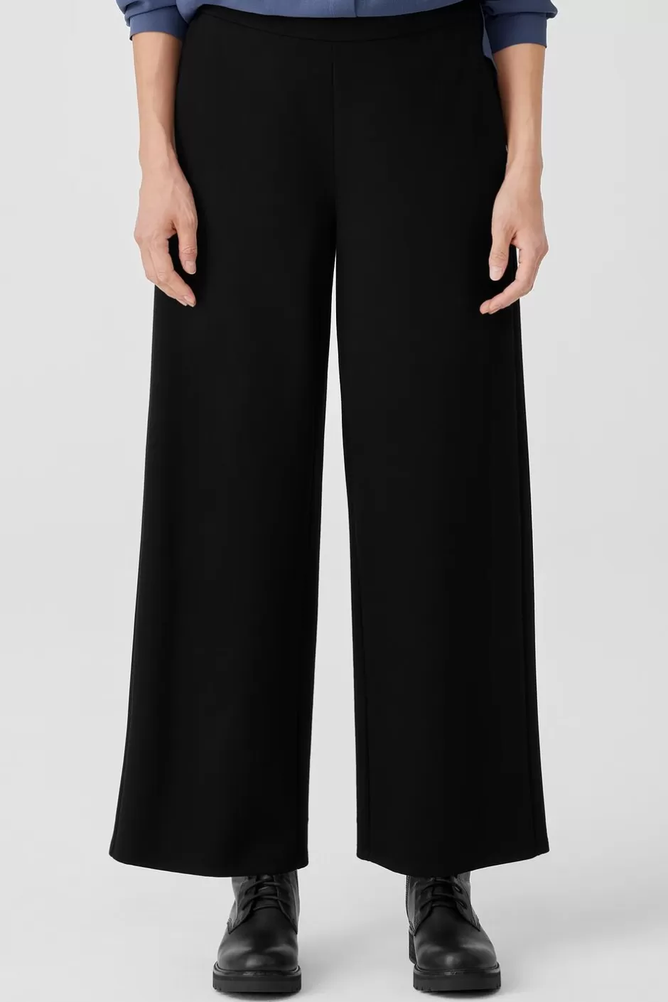 Washable Flex Ponte Wide-Leg Pant-EILEEN FISHER Store