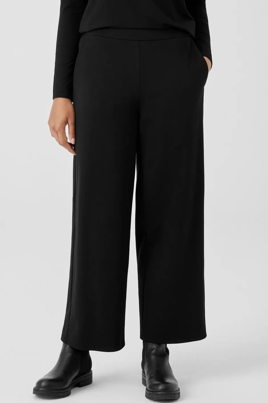 Washable Flex Ponte Wide-Leg Pant-EILEEN FISHER Sale