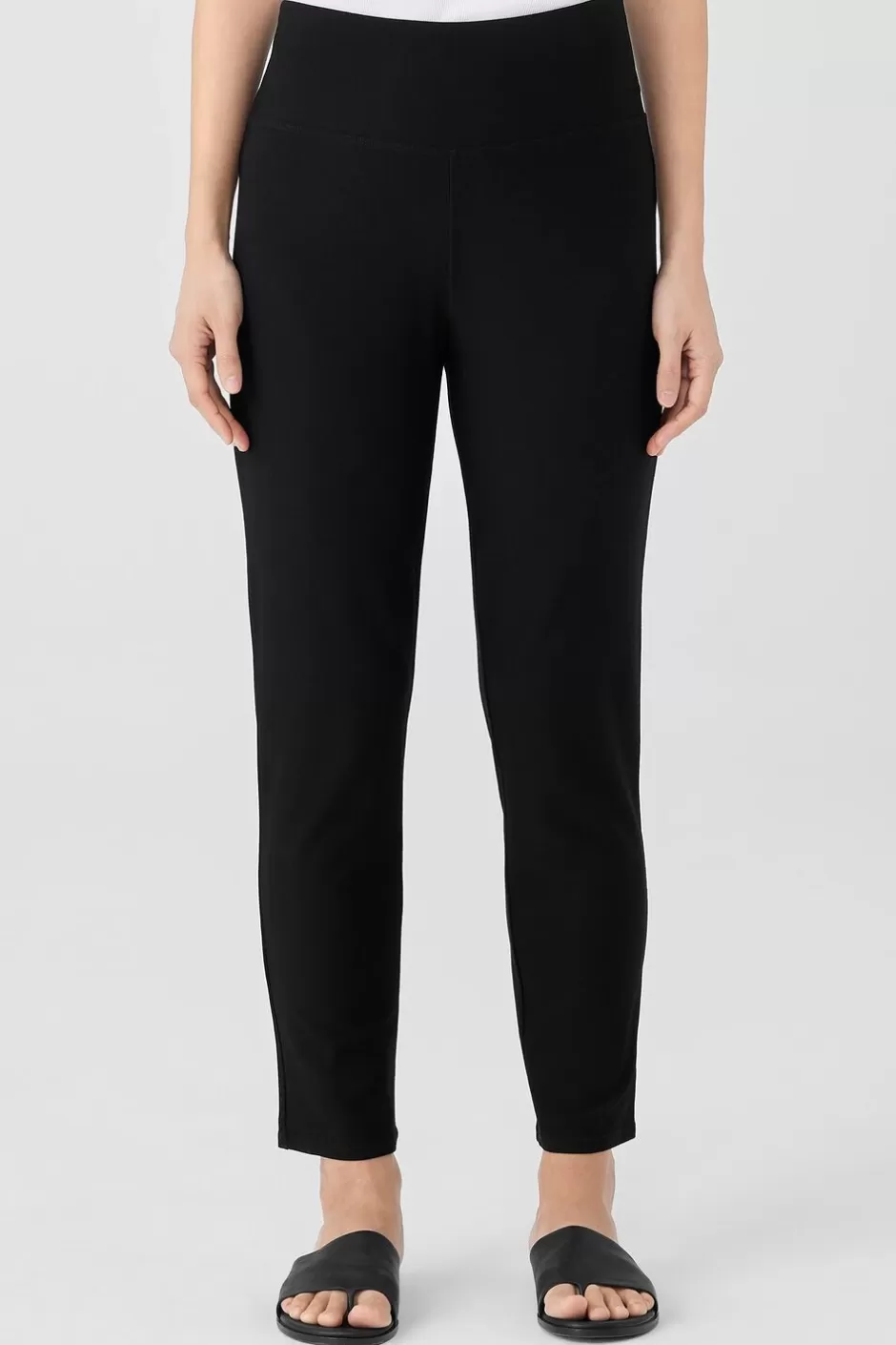 Washable Stretch Crepe High-Waisted Pant-EILEEN FISHER Store