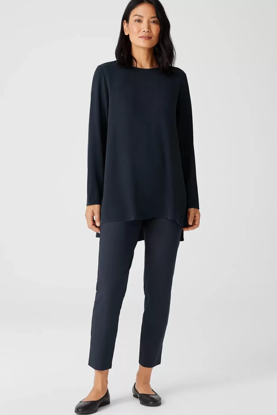 Washable Stretch Crepe Pant-EILEEN FISHER Discount