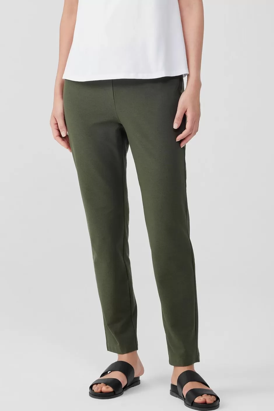 Washable Stretch Crepe Pant-EILEEN FISHER Online