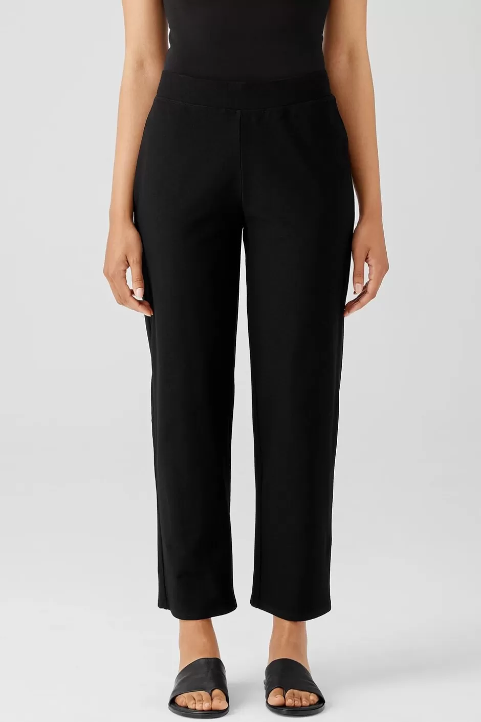 Washable Stretch Crepe Straight Pant-EILEEN FISHER Discount