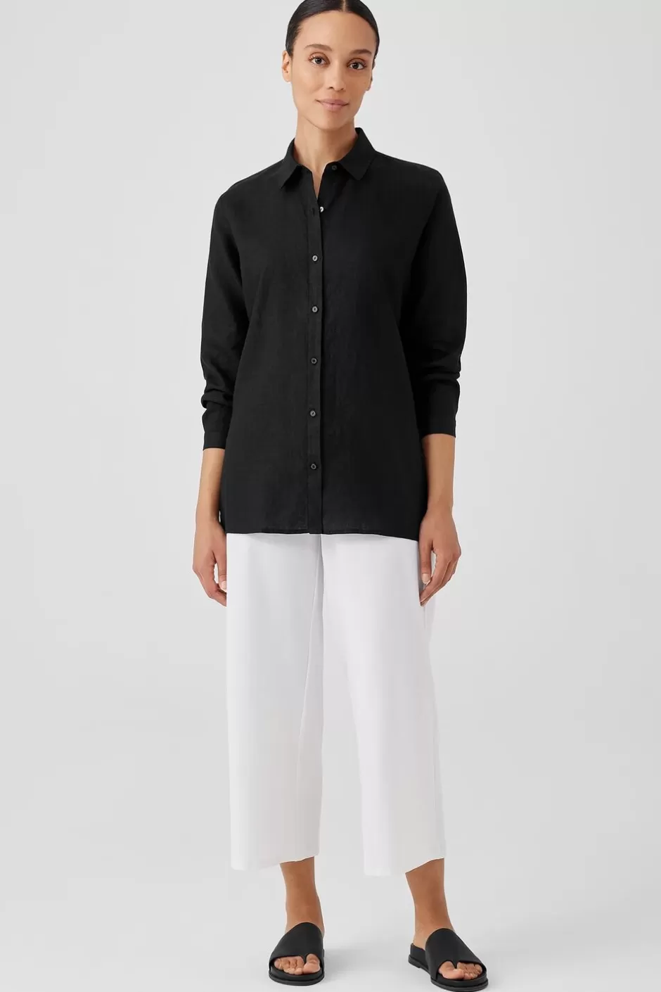 Washable Stretch Crepe Wide-Leg Pant-EILEEN FISHER Sale