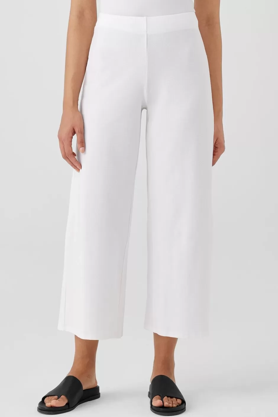 Washable Stretch Crepe Wide-Leg Pant-EILEEN FISHER Sale