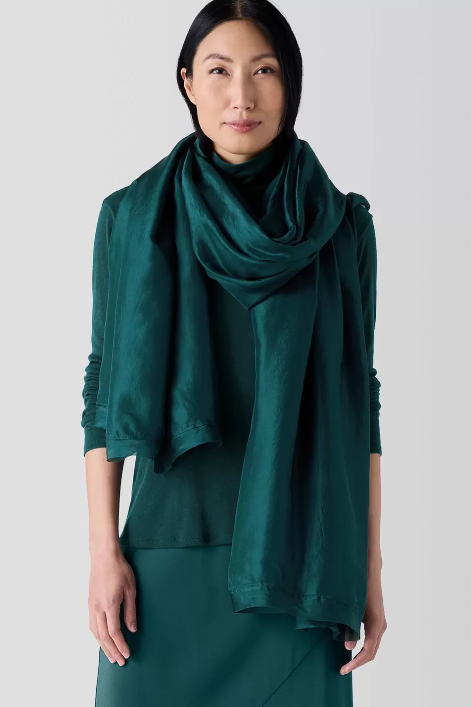 Washed Silk Parachute Scarf-EILEEN FISHER Best