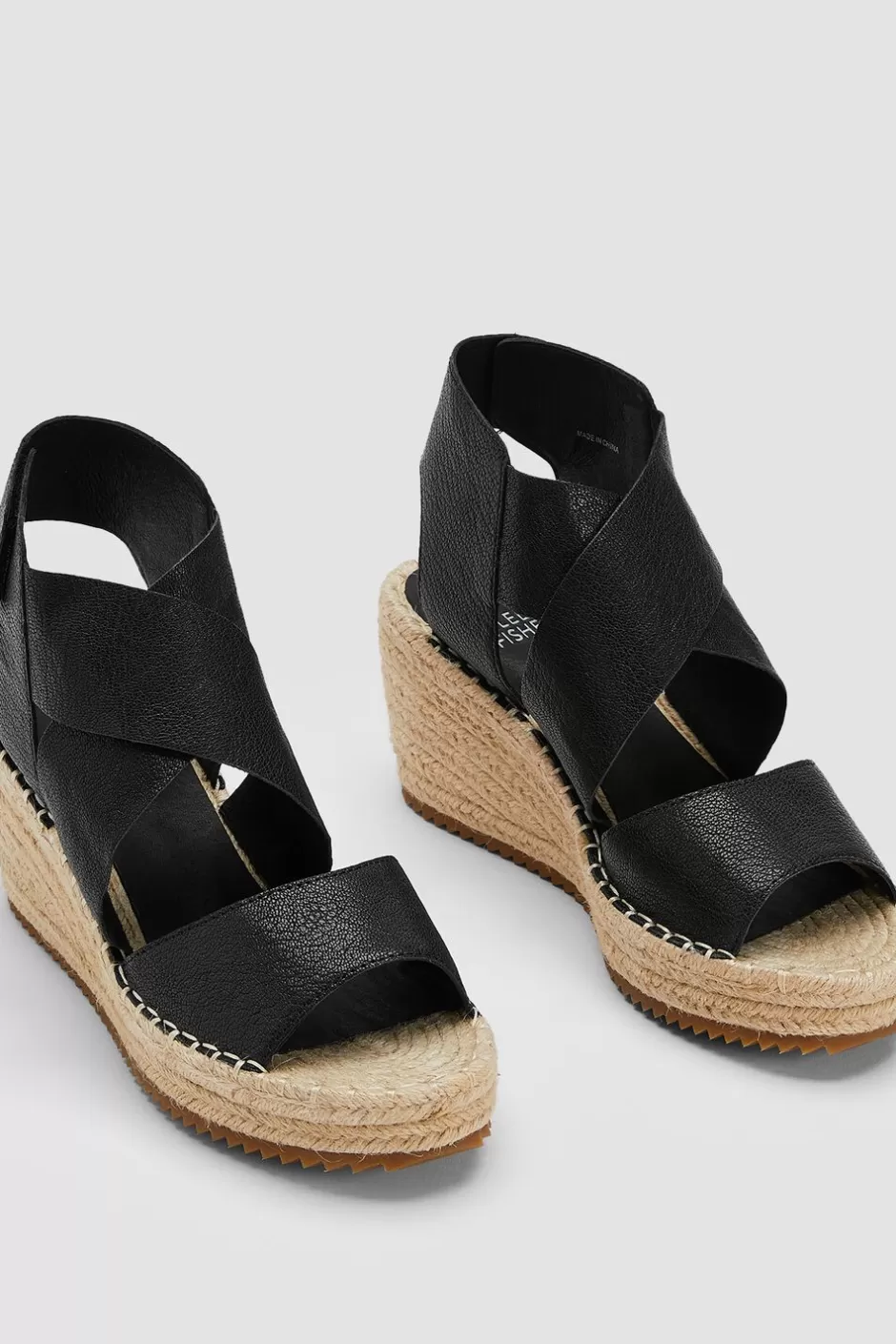 Willow Tumbled Leather Wedge Espadrille-EILEEN FISHER Hot